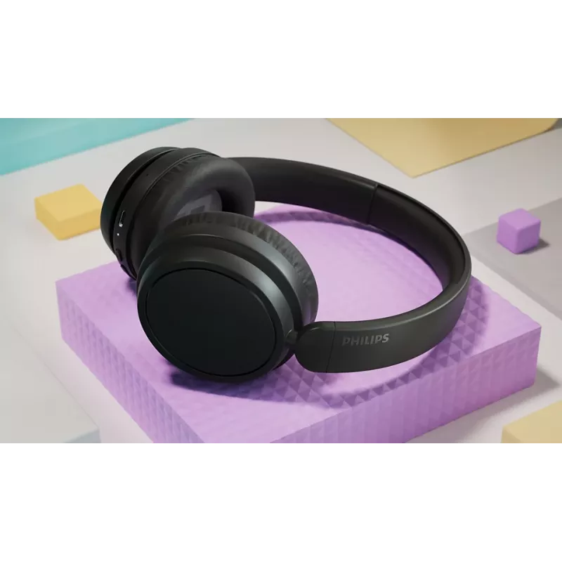 Austiņas Philips TAH5209BK/97 (5000 series) — Bezvadu Bluetooth over-ear, 20–20000 Hz, 10 m diapazons, 223 g, melnas