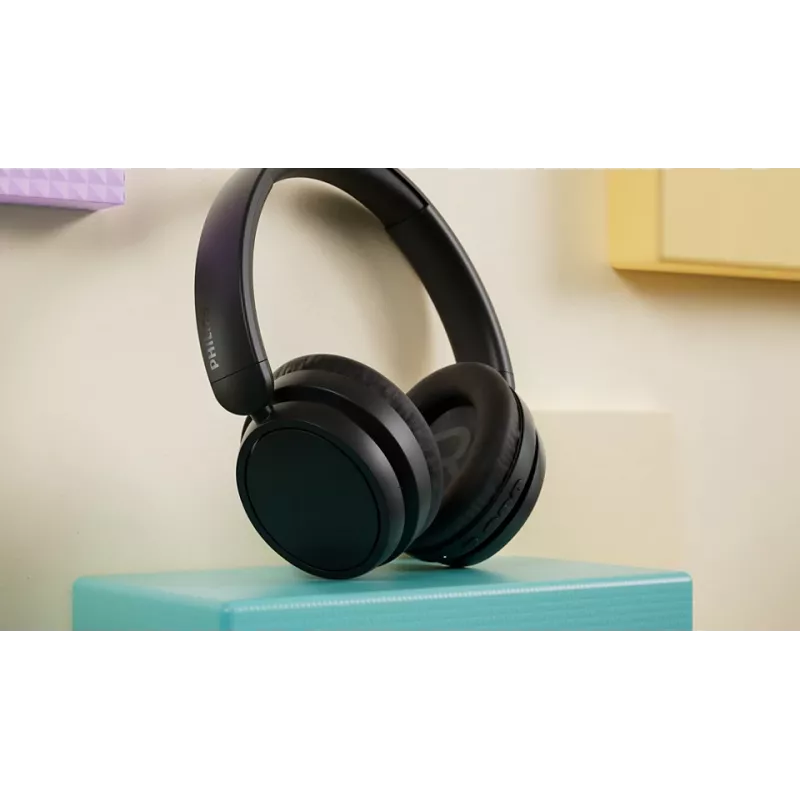 Austiņas Philips TAH5209BK/97 (5000 series) — Bezvadu Bluetooth over-ear, 20–20000 Hz, 10 m diapazons, 223 g, melnas