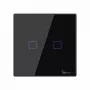 Touch gaismas slēdzis Sonoff T3 EU TX WiFi RF 433 2-kanālu — sienas viedslēdzis, EU skārienpanelis