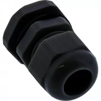 Kabeļa blīvslēgs InLine 44012B neilons IP68 kabeļiem Ø6–12 mm, melns, iepakojums 10 gab.