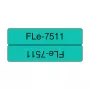 Brother FLE-7511 lentes kasetne, melns teksts uz zaļa fona