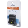 Manhattan 102025 USB-A Smart/SIM karšu lasītājs, 480 Mbps (USB 2.0), galda, stāvošs