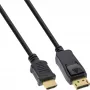 DisplayPort–HDMI pārveidotāja kabelis InLine 17184 1.5m melns