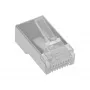 Savienotājs 8P8C RJ45 vīrišķais ekranēts apaļajiem kabeļiem, InLine, 10 iepakojumā, sudraba