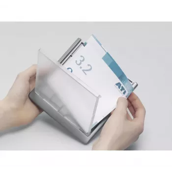 Durable 486637 A5 plastmasas zīmju turētājs grafīta krāsā