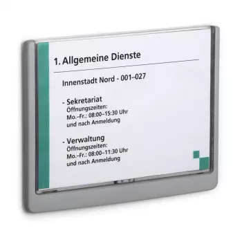 Durable 486637 A5 plastmasas zīmju turētājs grafīta krāsā