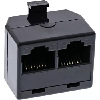 InLine ISDN Sadales sadalītājs 1x RJ45 Tēviņš / 2x RJ45 Mātīte bez terminācijas rezistora