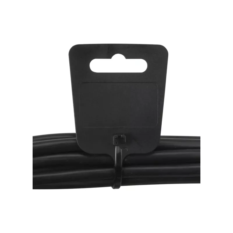 Kabeļu marķēšanas saites InLine 200 mm x 5 mm, neilons, eirocaurums, melnas, 100 gab.