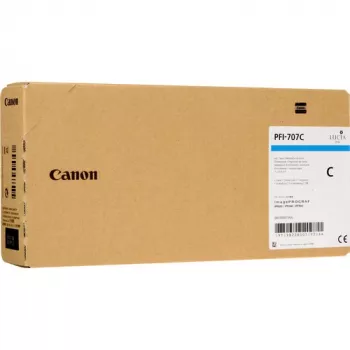 Canon PFI-707C oriģinālā tintes kasetne Ciāna