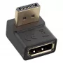 InLine DisplayPort Adapteris, DisplayPort vīrišķais / sievišķais uz augšu leņķots