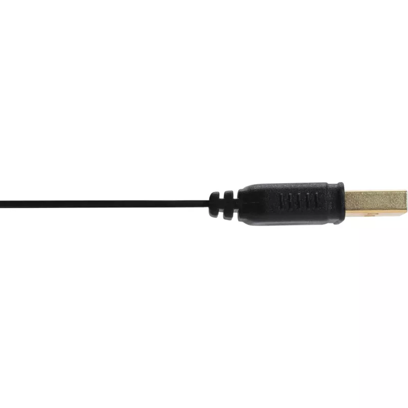 InLine USB 2.0 plakanais pagarinātājkabelis A tipa tēviņš/mātīte, apzeltīti kontakti, melns, 1 m