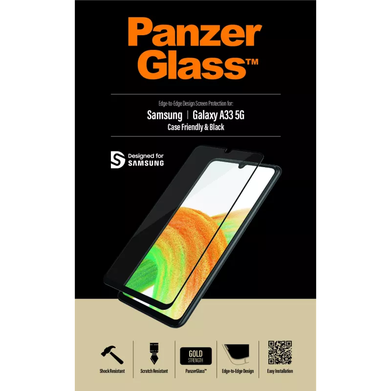 Stikla aizsargs PanzerGlass Samsung Galaxy A33 5G pret skrāpējumiem un triecieniem