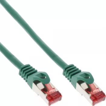 InLine Patch Kabelis S/FTP PiMF Cat.6 250MHz varš bez halogēna zaļš 0.3m