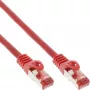 InLine Patch kabelis S/FTP PiMF Cat.6 250MHz varš halogēna nesaturošs sarkans 1m