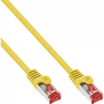 InLine Patch Kabelis S/FTP PiMF Cat.6 250MHz varš bezhalogēns dzeltens 2m
