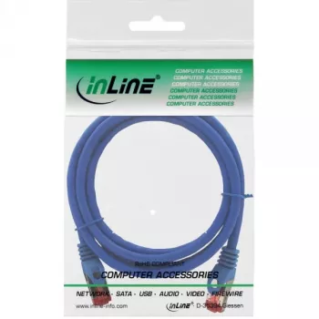 InLine Patch Kabelis S/FTP PiMF Cat.6 250MHz varš bezhalogēns zils 2m