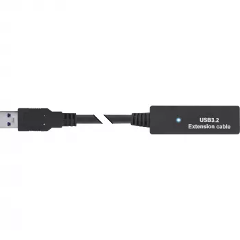 InLine USB 3.2 Gen.1 aktīvais pagarinātājs, USB-A vīrišķais uz USB-C sievišķo, 5 m