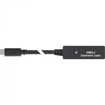 InLine USB 3.2 Gen.1 aktīvais pagarinātājs, USB-C vīriešu uz USB-C sieviešu, 5 m