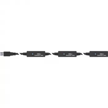 InLine USB 3.2 Gen.1 aktīvais pagarinātājs, USB-A vīriešu uz USB-C sieviešu, 10 m