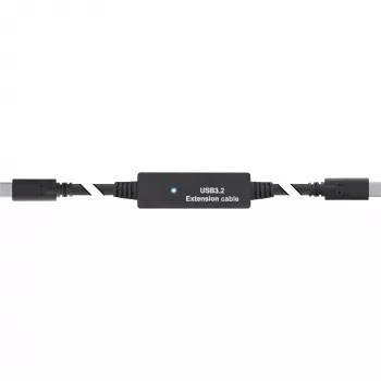 InLine USB 3.2 Gen.1 aktīvais kabelis, USB-C vīriešu savienotājs uz USB-C vīriešu savienotāju, 5 m