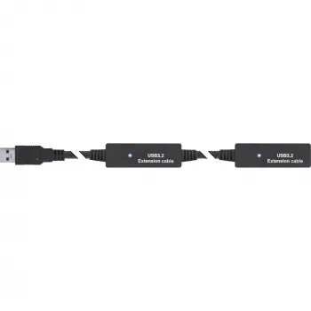 InLine USB 3.2 Gen.1 aktīvais pagarinātājs, USB-A vīrišķais uz USB-C sievišķo, 15 m