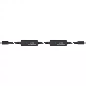 InLine USB 3.2 Gen.1 aktīvais kabelis, USB-C vīriešu uz USB-C vīriešu, 10 m