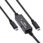 InLine USB 3.2 Gen.1 aktīvais kabelis, USB-C vīriešu uz USB-C vīriešu, 15 m