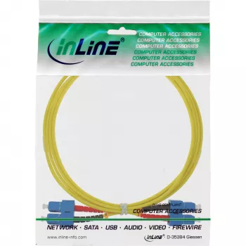 InLine optiskā dupleksā šķiedra SC/SC 9/125µm OS2 1m