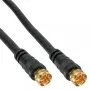 SAT kabelis Premium InLine 69315P 15m 2x ekranēts 2x F-vīrišķais melns