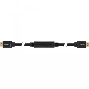 InLine aktīvs High Speed HDMI kabelis ar Ethernet, M/M, melns, zeltīti kontakti, 30m