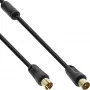 InLine Antenas kabelis 2x ekranēts >85dB melns 3m