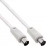 InLine Antenas kabelis 2x ekranēts ultra zemi zudumi >75dB balts 3m