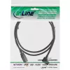 InLine Micro USB 2.0 kabelis USB A tēviņš / Micro-B tēviņš, leņķveida, melns, 1 m