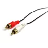 StarTech.com 3 pēdu stereo audio kabelis – 3,5 mm vīrišķais uz 2x RCA vīrišķo