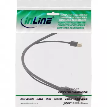 InLine HDMI vīriešu uz DisplayPort sieviešu pārveidotājkabelis, 4K, melns/zelta, 0,3 m
