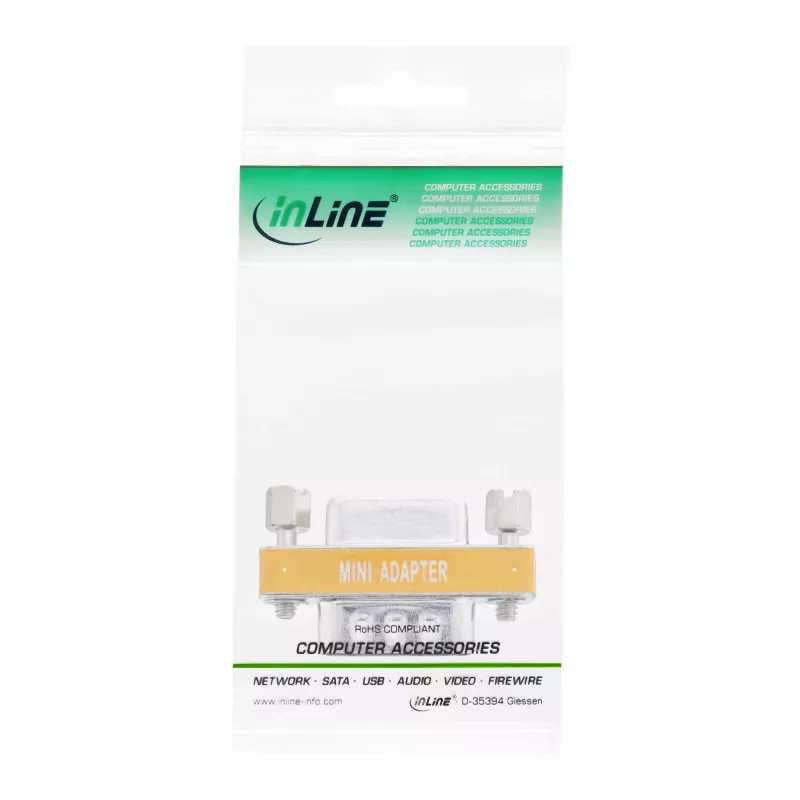 InLine Null Modem Adapteris DB9 vīriešu/sieviešu
