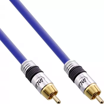 InLine Premium RCA Audio kabelis 1x RCA vīrietis / vīrietis, apzeltīts, 5m