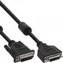 InLine DVI-D kabelis 24+1 vīriešu/sieviešu, Dual Link, 2 ferīta serdeņi, 2m