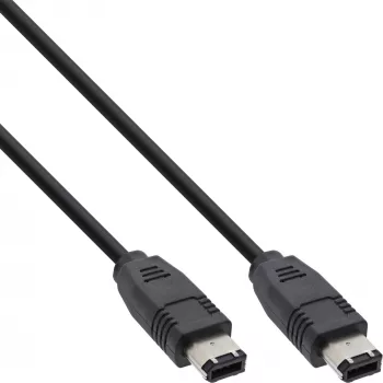 InLine FireWire 400 1394 kabelis 6 kontaktu tēviņš / tēviņš 0,5 m