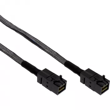 InLine Mini SAS HD kabelis SFF-8643 uz SFF-8643 ar sānjoslu 1m