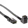 InLine Mini SAS HD kabelis SFF-8643 leņķis uz SFF-8087 ar sānu joslu 1m