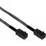InLine Mini SAS HD kabelis SFF-8643 uz SFF-8643 ar sānu joslu 0,5m