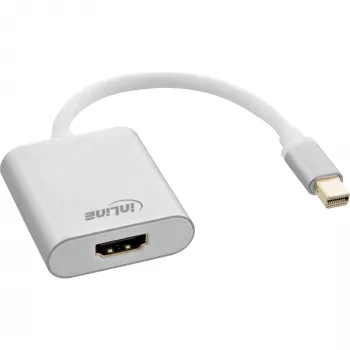 InLine Mini DisplayPort uz HDMI adapteris alumīnija ar audio 4K/60Hz 17193W