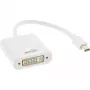 InLine Mini DisplayPort vīrišķais / DVI-D 24+1 Sievišķais Adapteris balts, 0.15m