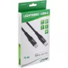 InLine USB-C uz Lightning kabelis, iPad/iPhone/iPod, melns/alumīnijs, 1m, MFi