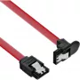 InLine SATA 6Gb/s kabelis ar leņķa spailēm 0.5m