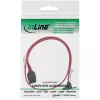 InLine SATA 6Gb/s kabelis ar leņķa spailēm 0.5m