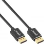 InLine DisplayPort 1.4 kabelis Slim, 8K4K, melns, apzeltīti kontakti, 3m