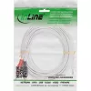 InLine 2x RCA kabelis vīrietis / 3,5 mm vīrietis balts/zelta 10 m