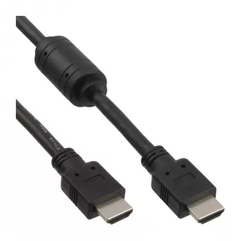 HDMI kabelis High Speed vīrietis + ferīts melns 1.5m InLine 17611